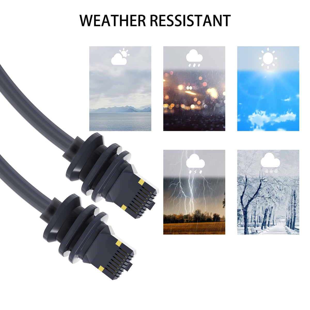 Cat 6 Ethernet Extension Cable for Starlink Standard Dish V3
