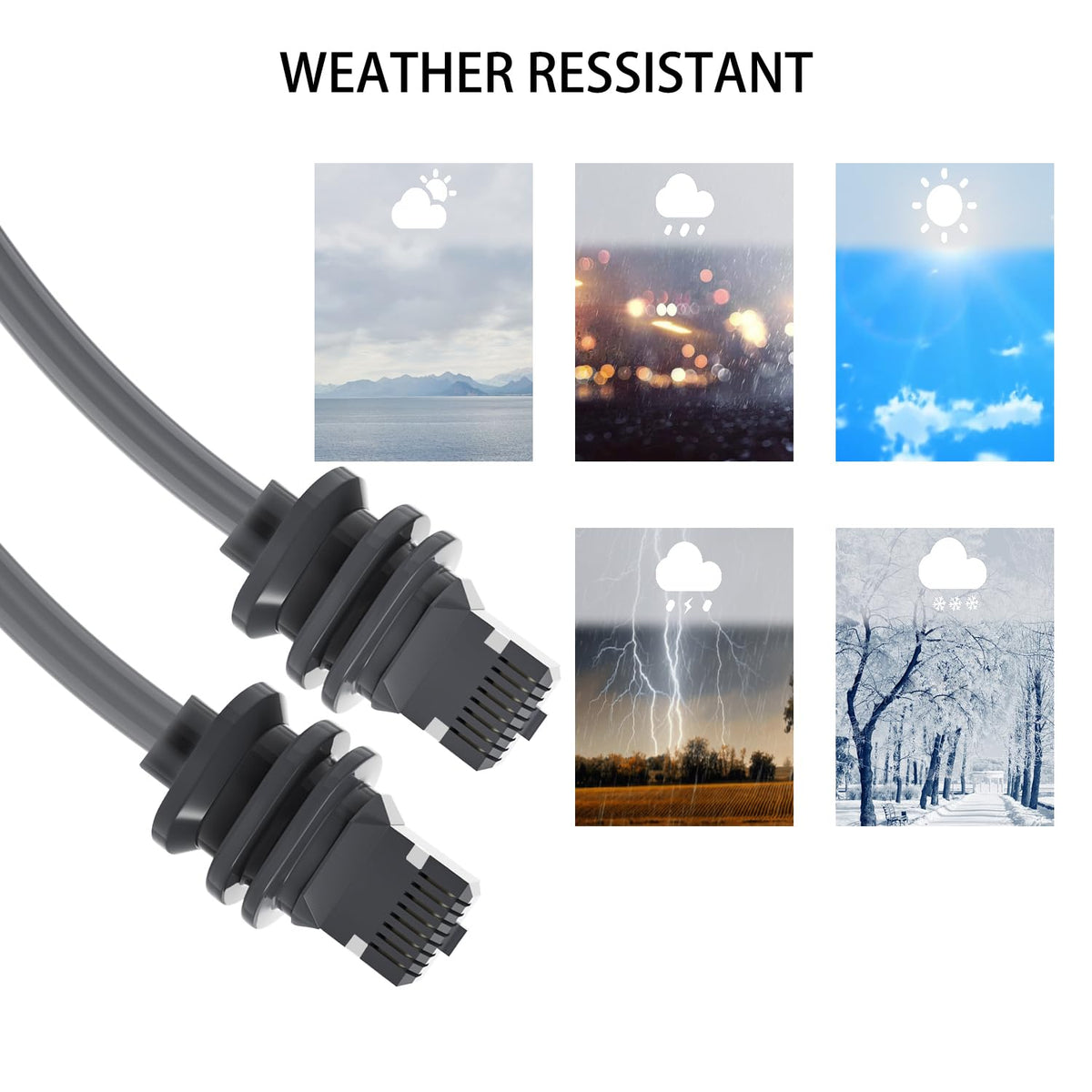Shielded Cat 6 Network Cable for Starlink Gen 3 Dish